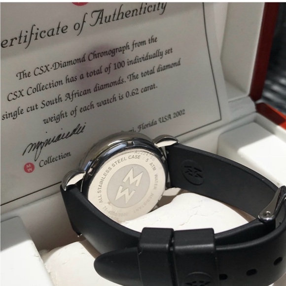 Michele CSX 100 Diamond Chronograph Pearl Watch - Picture 7 of 7